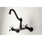 Kingston Brass KS3245BEX 8" Center Wall Mount Bathroom Faucet, Oil Rubbed Bronze KS3245BEX - alternate 3